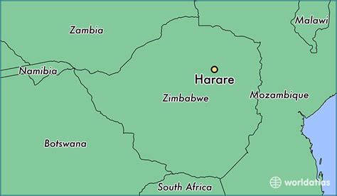 harare location in zimbabwe.